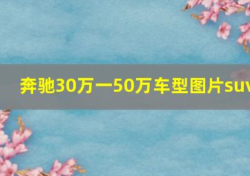 奔驰30万一50万车型图片suv