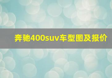 奔驰400suv车型图及报价