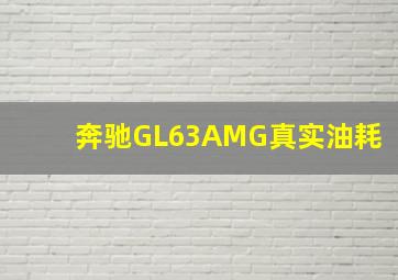 奔驰GL63AMG真实油耗