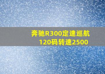 奔驰R300定速巡航120码转速2500