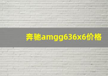 奔驰amgg636x6价格