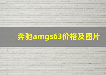 奔驰amgs63价格及图片