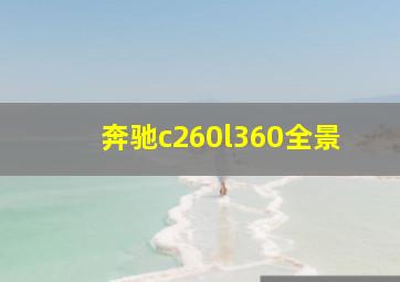 奔驰c260l360全景