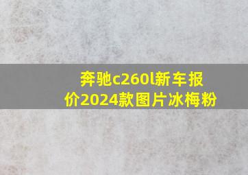 奔驰c260l新车报价2024款图片冰梅粉