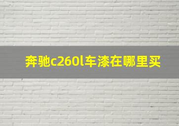 奔驰c260l车漆在哪里买