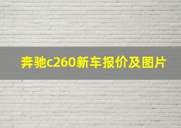 奔驰c260新车报价及图片