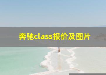 奔驰class报价及图片