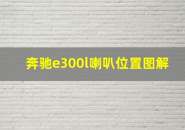 奔驰e300l喇叭位置图解