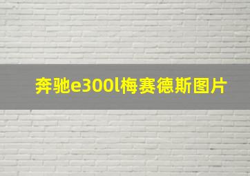 奔驰e300l梅赛德斯图片