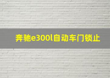 奔驰e300l自动车门锁止