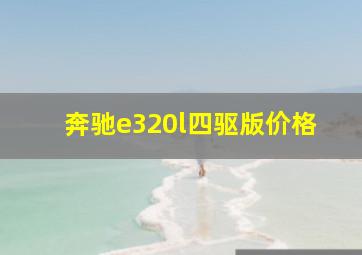 奔驰e320l四驱版价格