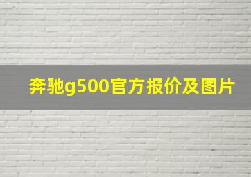 奔驰g500官方报价及图片