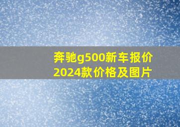 奔驰g500新车报价2024款价格及图片