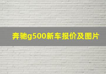 奔驰g500新车报价及图片