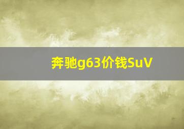 奔驰g63价钱SuV