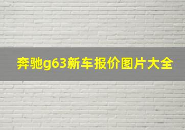 奔驰g63新车报价图片大全