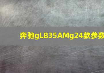 奔驰gLB35AMg24款参数