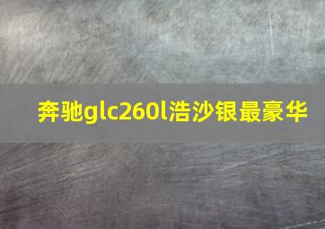 奔驰glc260l浩沙银最豪华