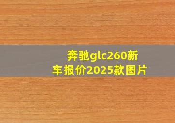 奔驰glc260新车报价2025款图片