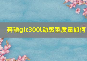 奔驰glc300l动感型质量如何