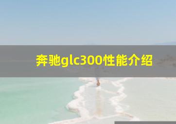 奔驰glc300性能介绍