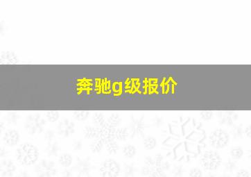 奔驰g级报价