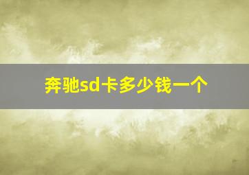 奔驰sd卡多少钱一个