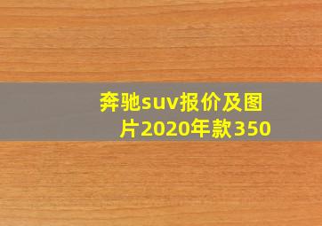 奔驰suv报价及图片2020年款350