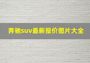 奔驰suv最新报价图片大全