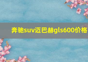 奔驰suv迈巴赫gls600价格