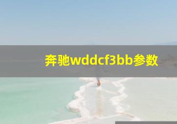 奔驰wddcf3bb参数