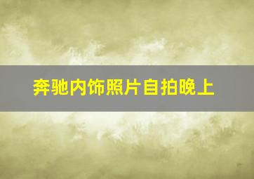 奔驰内饰照片自拍晚上