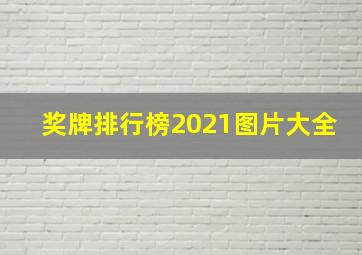 奖牌排行榜2021图片大全