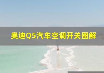 奥迪Q5汽车空调开关图解