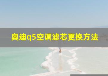 奥迪q5空调滤芯更换方法