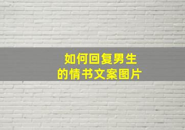 如何回复男生的情书文案图片