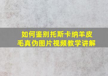 如何鉴别托斯卡纳羊皮毛真伪图片视频教学讲解