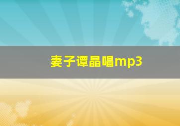 妻子谭晶唱mp3