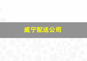 威宁配送公司