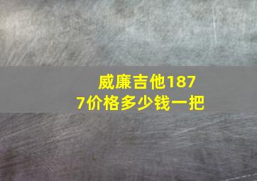 威廉吉他1877价格多少钱一把