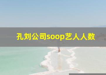 孔刘公司soop艺人人数