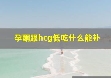 孕酮跟hcg低吃什么能补