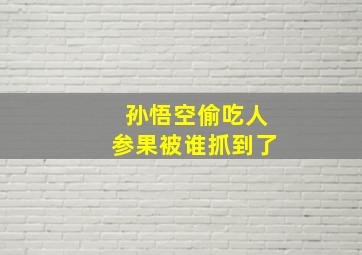 孙悟空偷吃人参果被谁抓到了