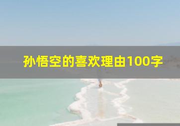 孙悟空的喜欢理由100字