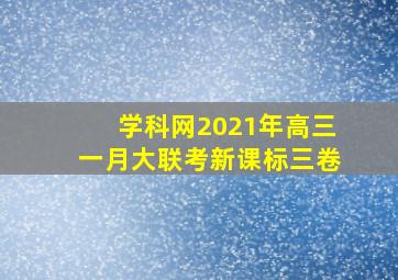 学科网2021年高三一月大联考新课标三卷