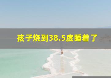 孩子烧到38.5度睡着了