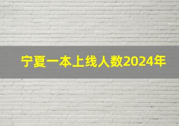 宁夏一本上线人数2024年