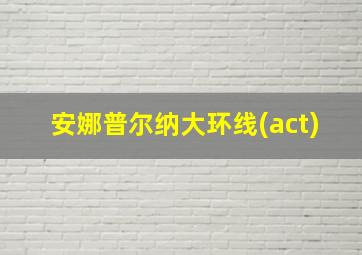 安娜普尔纳大环线(act)