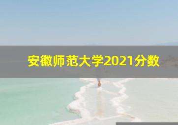 安徽师范大学2021分数