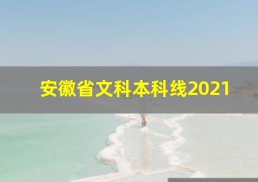 安徽省文科本科线2021